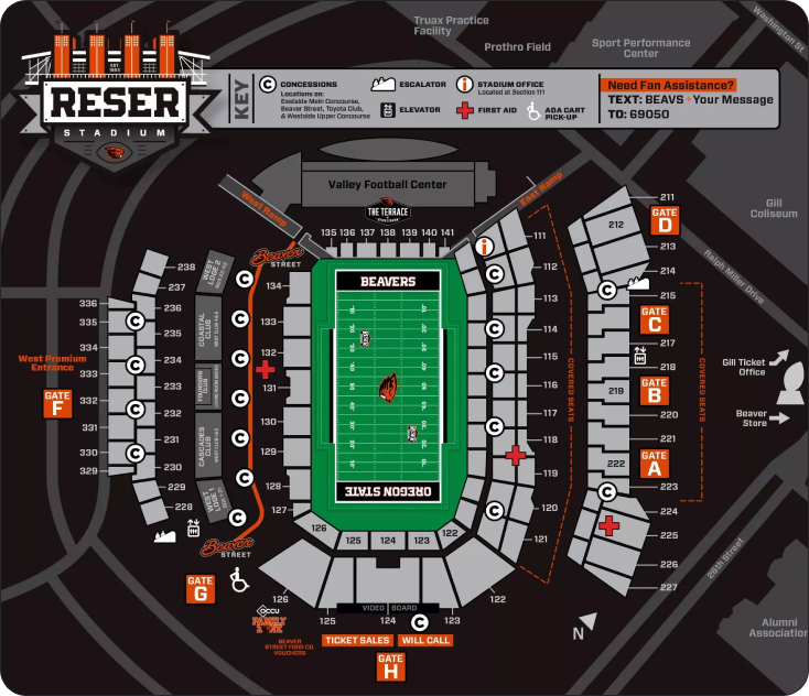 stadium map